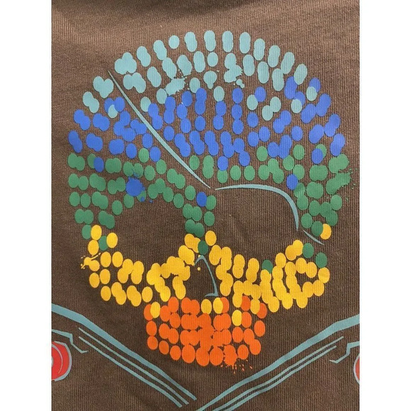 SKULL SKATEBOARD TEE SHIRT SIZE 7. COLOR IS A DARK OLIVE GRAYISH - Picture 4 of 6